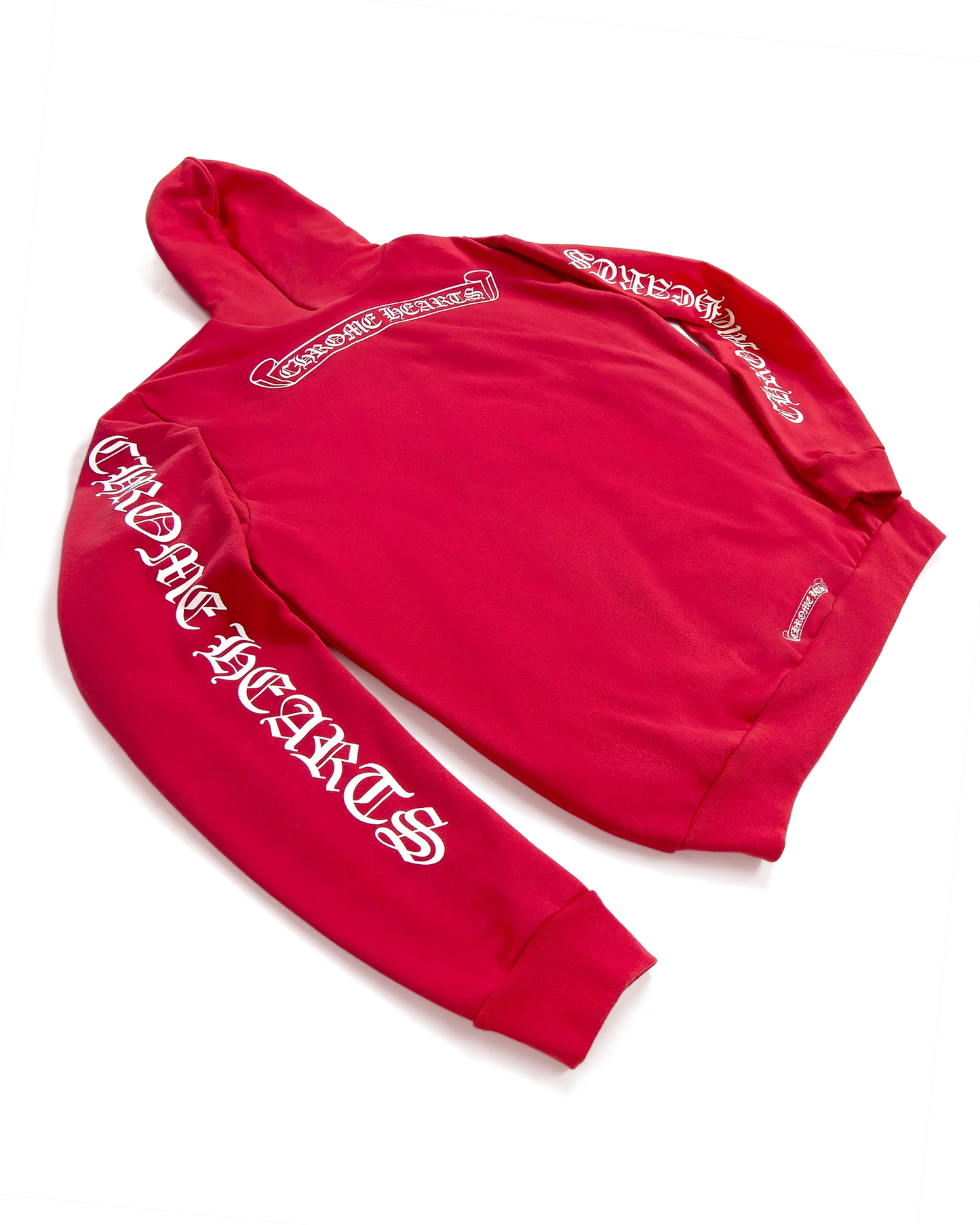 Chrome Hearts Online Exclusive Red Banner Hoodie