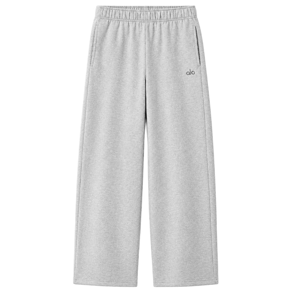 Alo Accolade Straight Leg Grey Sweatpant