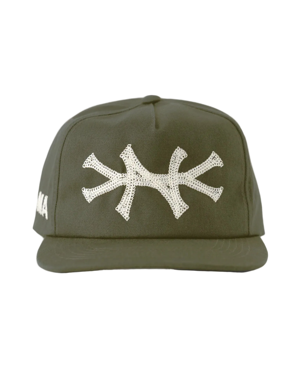 Oma NY Chain Stitch Green Cap