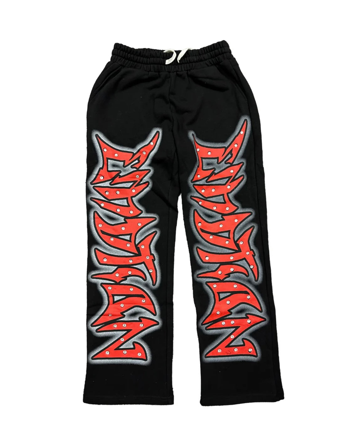 Mixed Emotion Black “Graffiti" Rhinestone Set