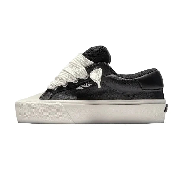 Straye Venice Buff Black Coated Sneakers