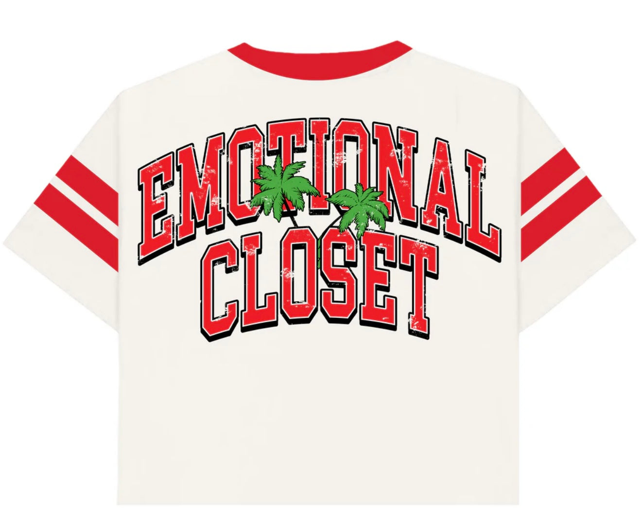 Mixed Emotion “Beach” Cropped Tee