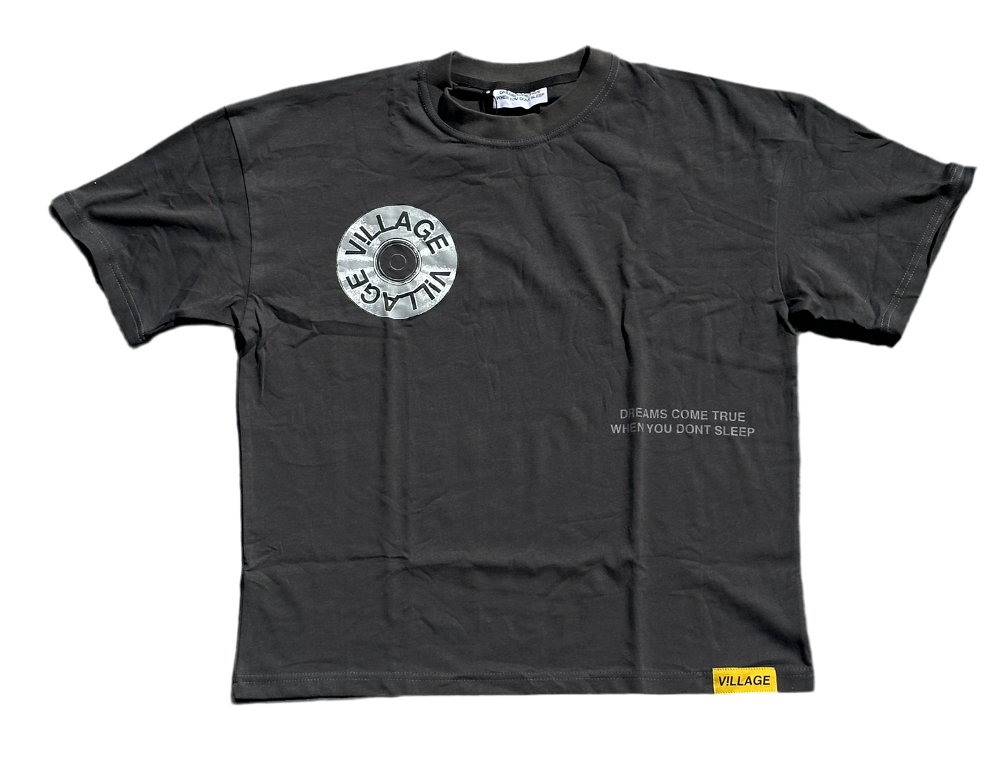 V!LLAGE DREAMS CHARCOAL TEE