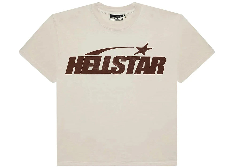 Hellstar Classic Brown Logo Gel Tee