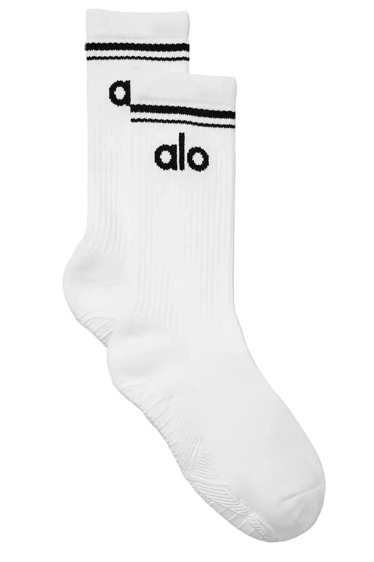 Alo Throwback White Socks