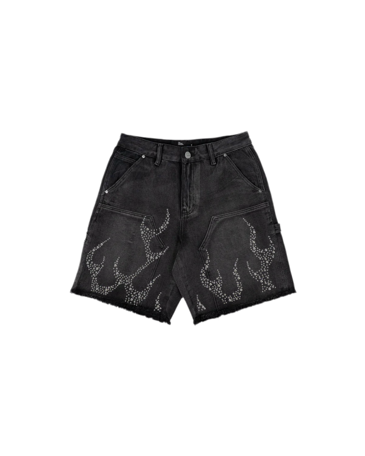EPTM METAL FLAME JORTS - BLACK