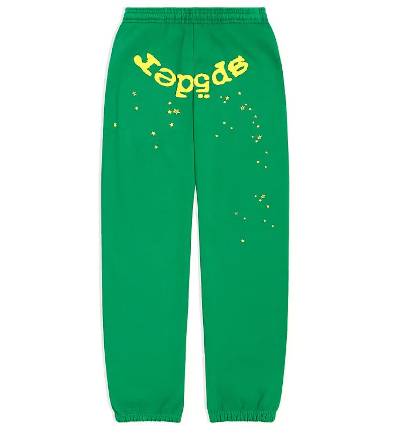 Sp5der Star OG Web Green Sweatpants