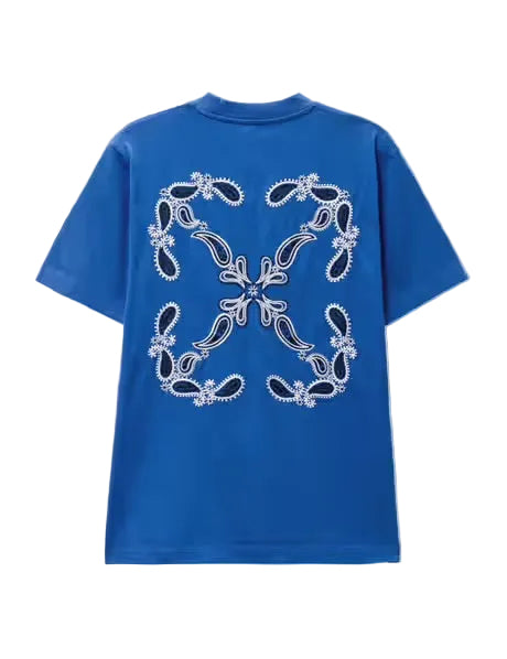 Off White Blue Bandana Tee