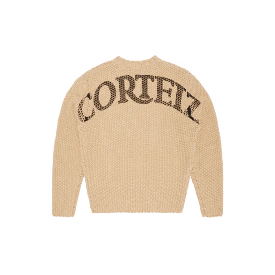 Corteiz Chunky Knit Royale Sweater Natural