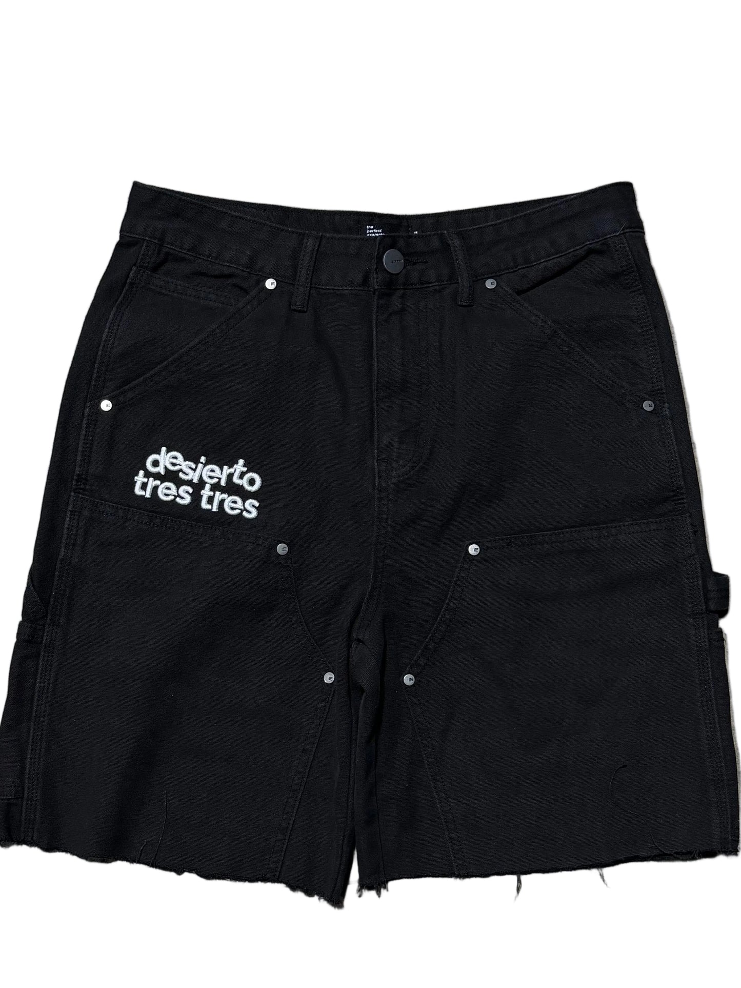 Desierto Tres Tres Black Canvas Short