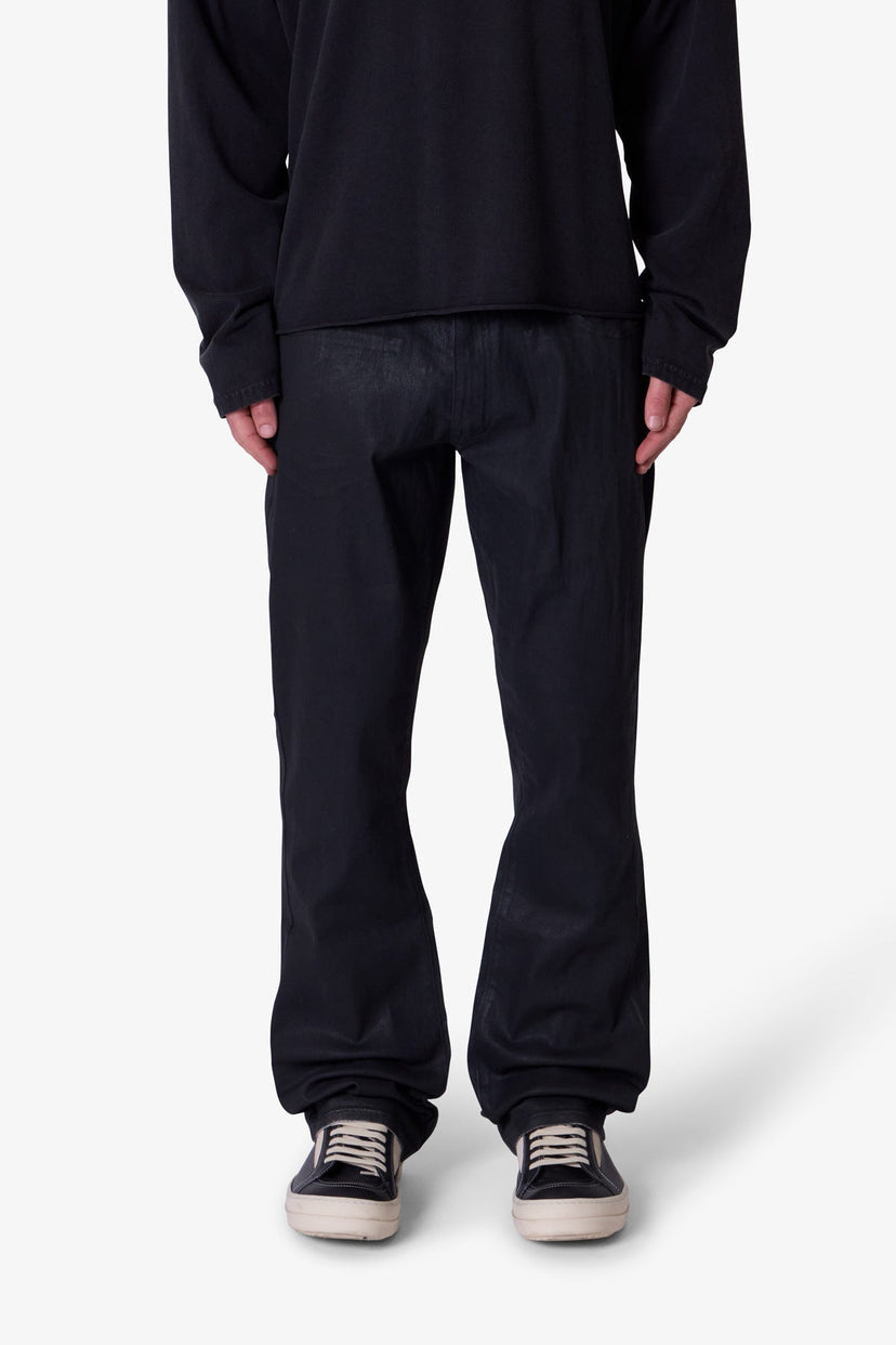 MNML B731 Oiled Bootcut Denim Black