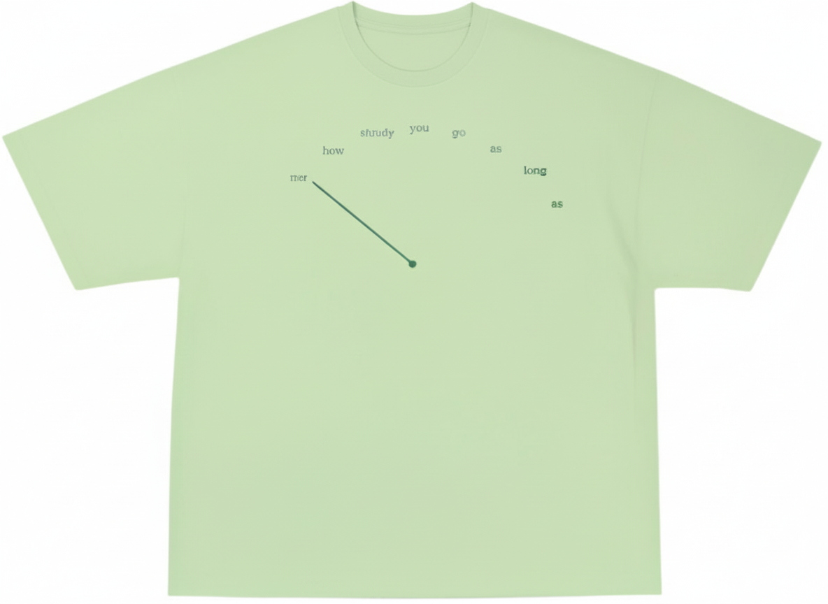 V!LLAGE SPEEDOMETER GREEN TEE