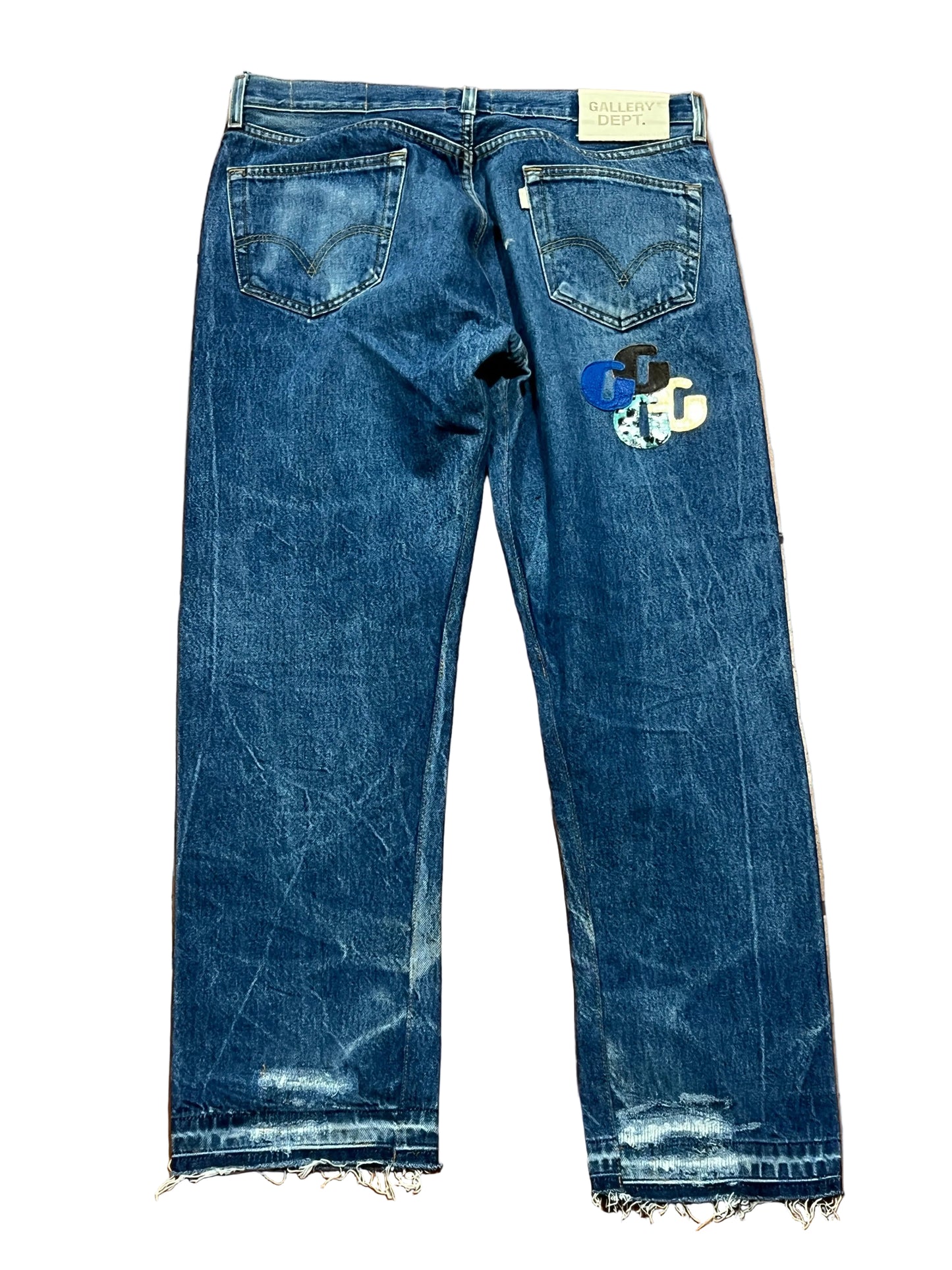 Gallery Dept Indigo Patched Jeans
