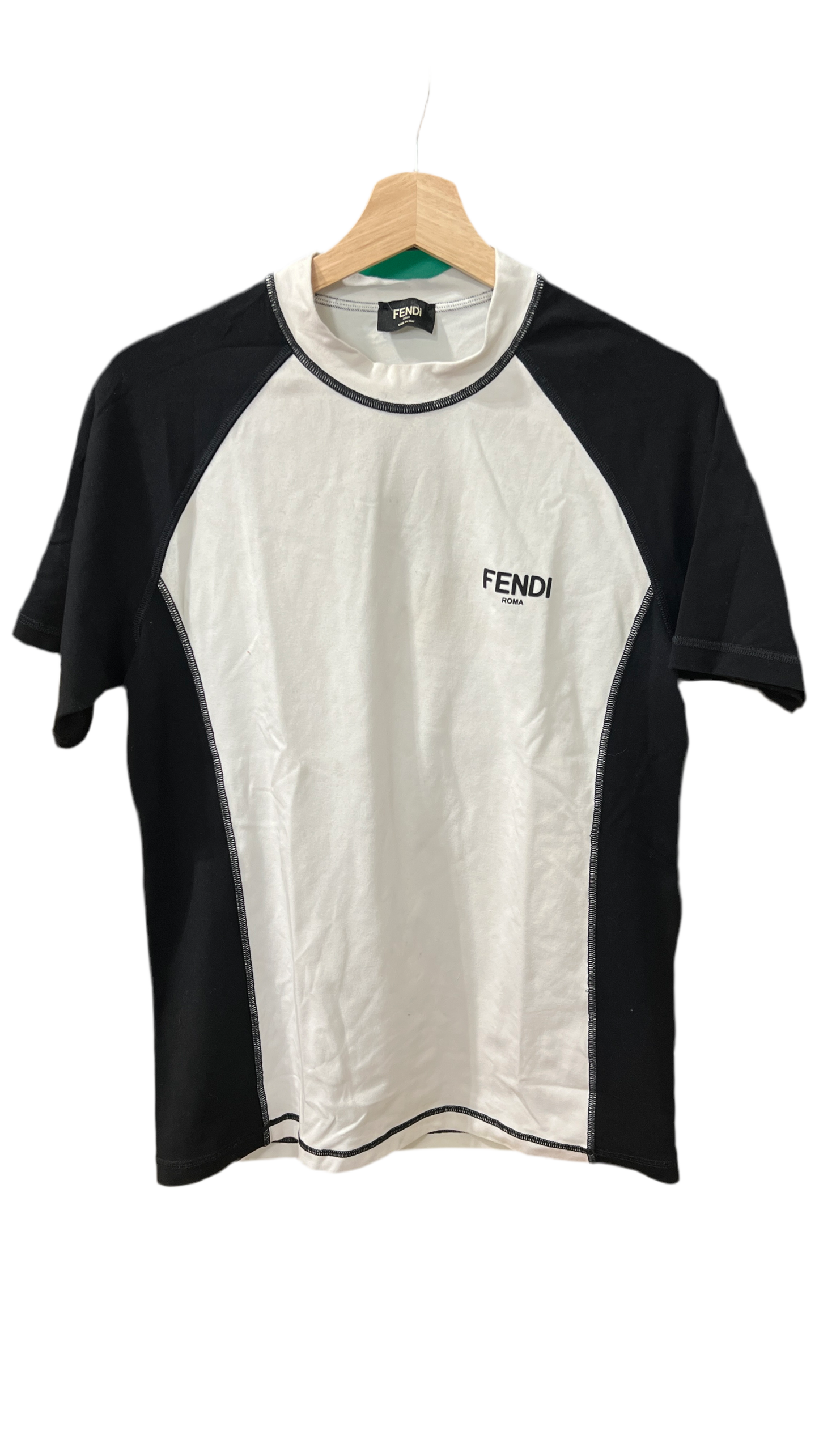 Fendi Sports White/Black Tee (USED)