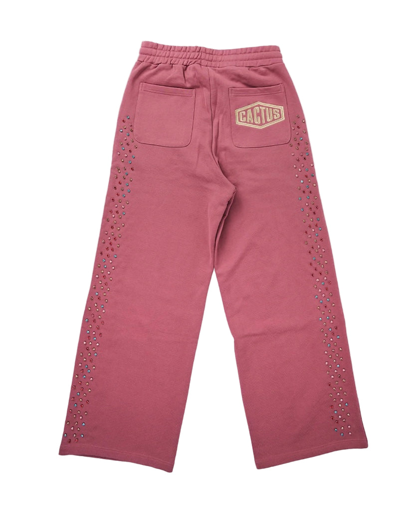 AZVA Crystal Cactus Sweats - Raspberry