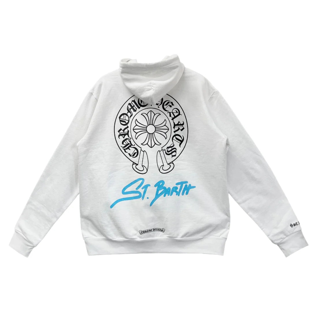 Chrome Hearts St. Barth White Hoodie (USED)