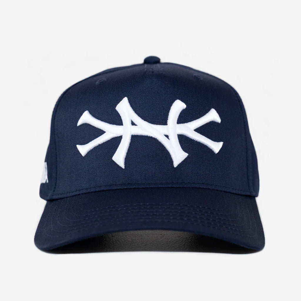 Oma NY Curved Brim Navy Hat