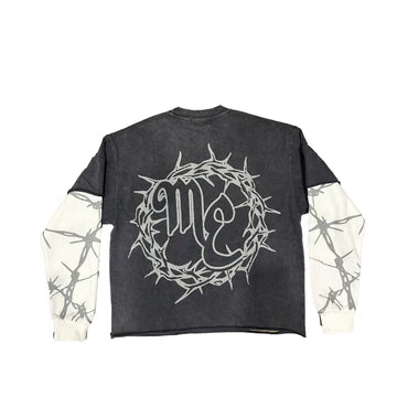 Mixed Emotion Barbed Wire Thermal Long Sleeve