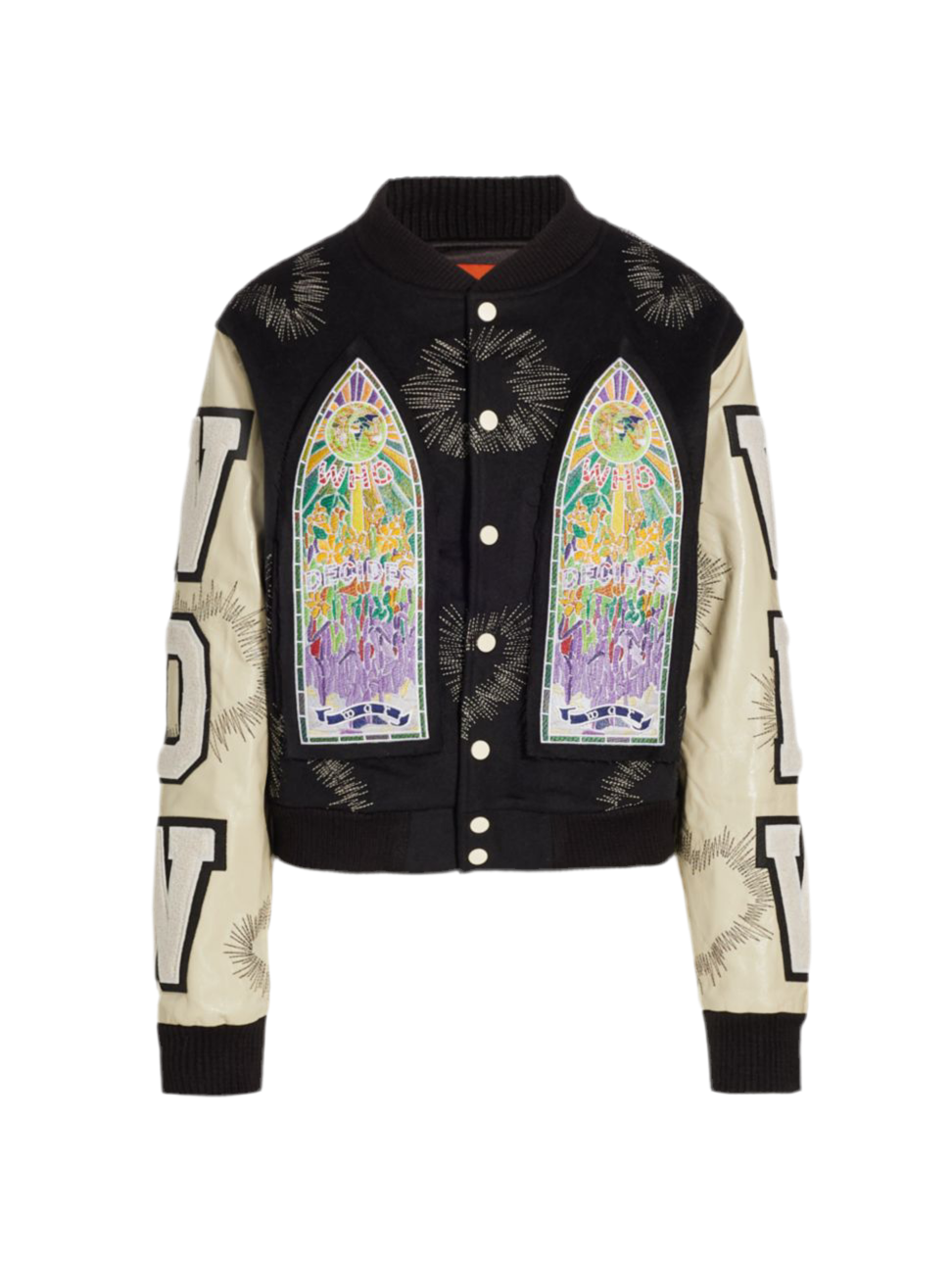 Who Decides War Namesnake Varsity Jacket Coal