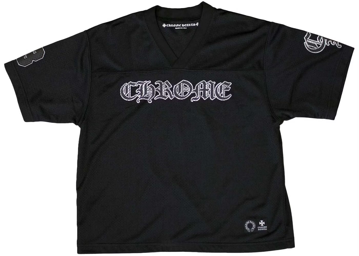 Chrome Hearts Black Mesh Football Jersey