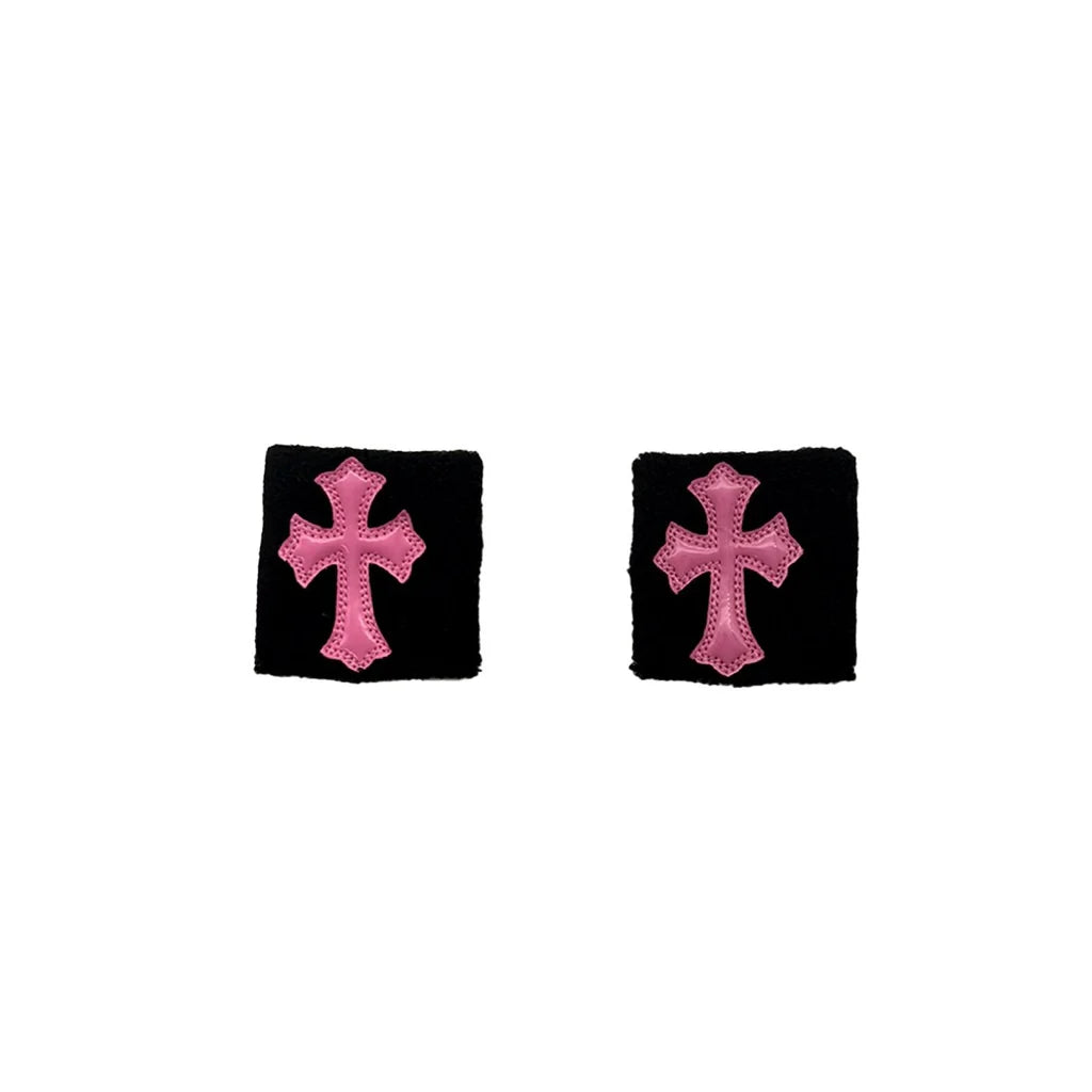 Chrome Hearts Pink Patent Cross Sweatbands