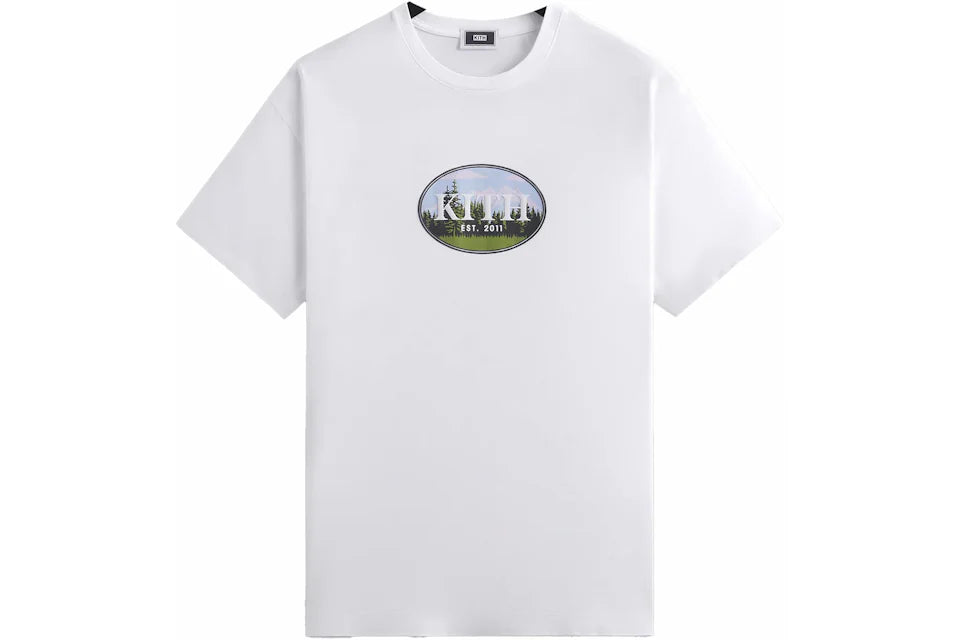 Kith Mountain Scene White Tee (DAMAGED)