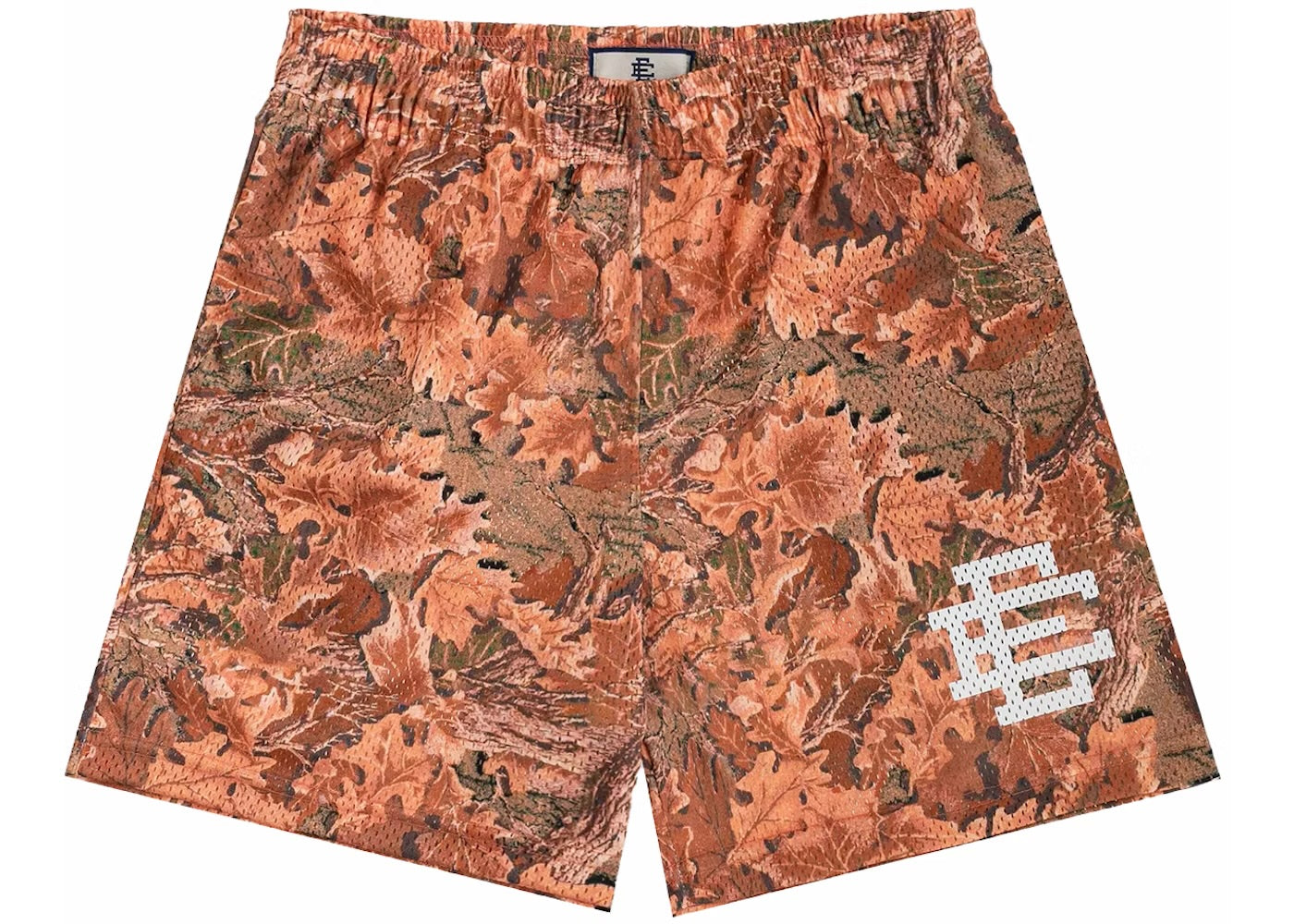 Eric Emanuel Orange Leafy Camo Short