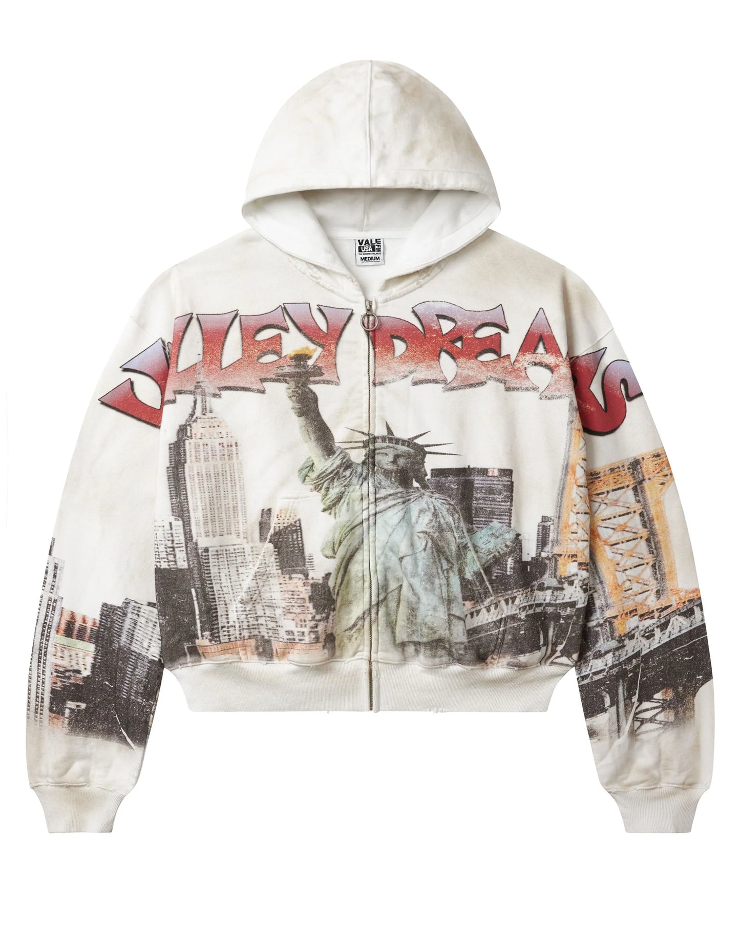 Vale NYC Zip Up White