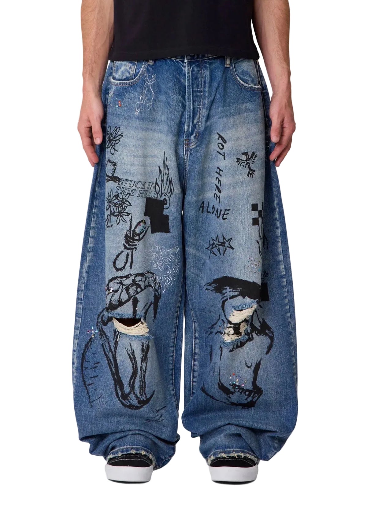 MNML Baggy Sketch Denim