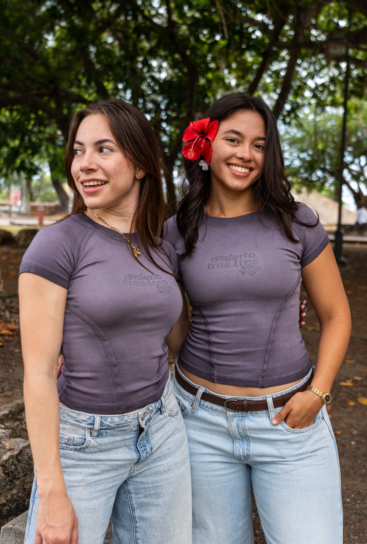 Desierto x Latitud Purple Tee