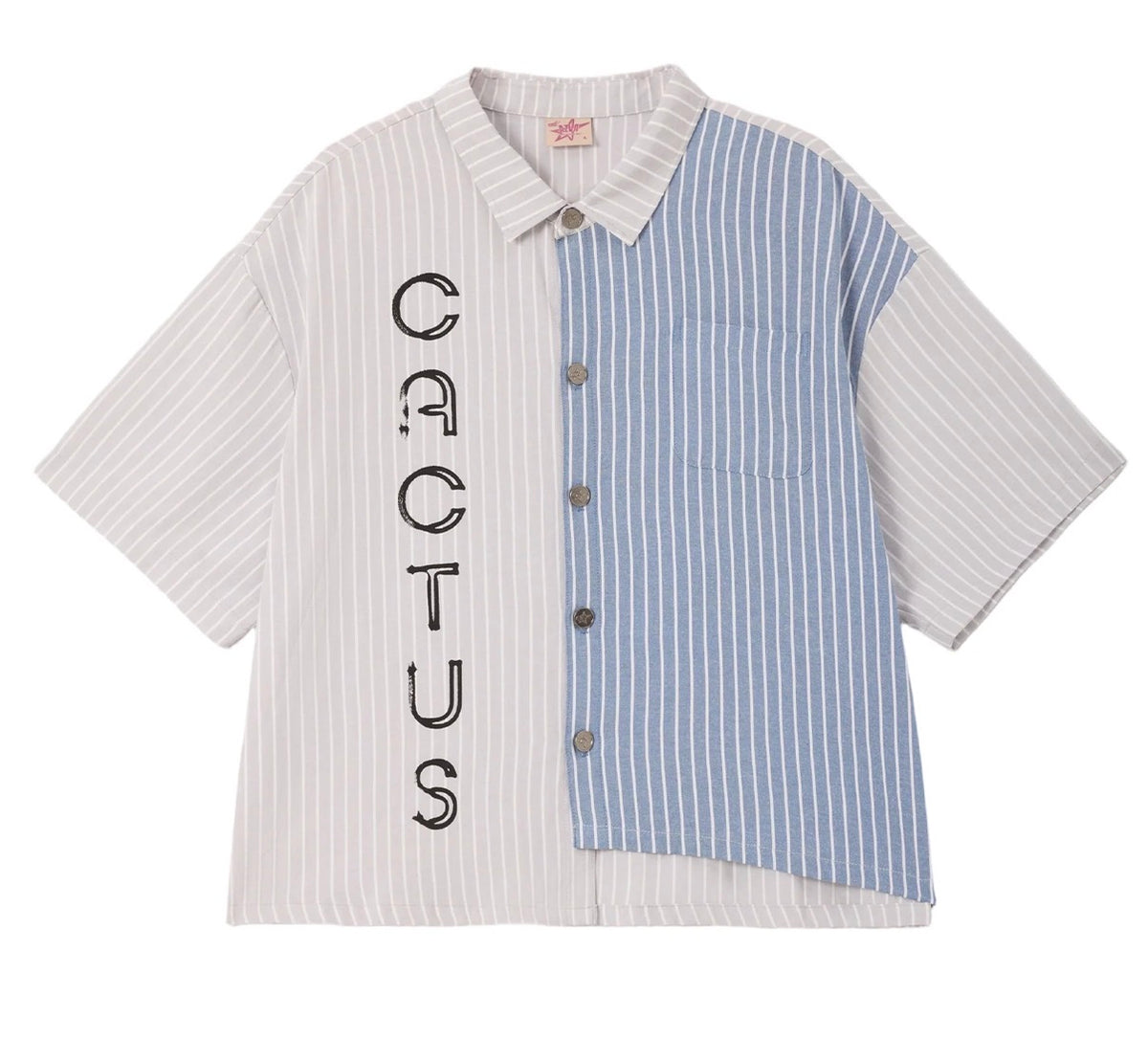 AZVA Half & Half Button Up