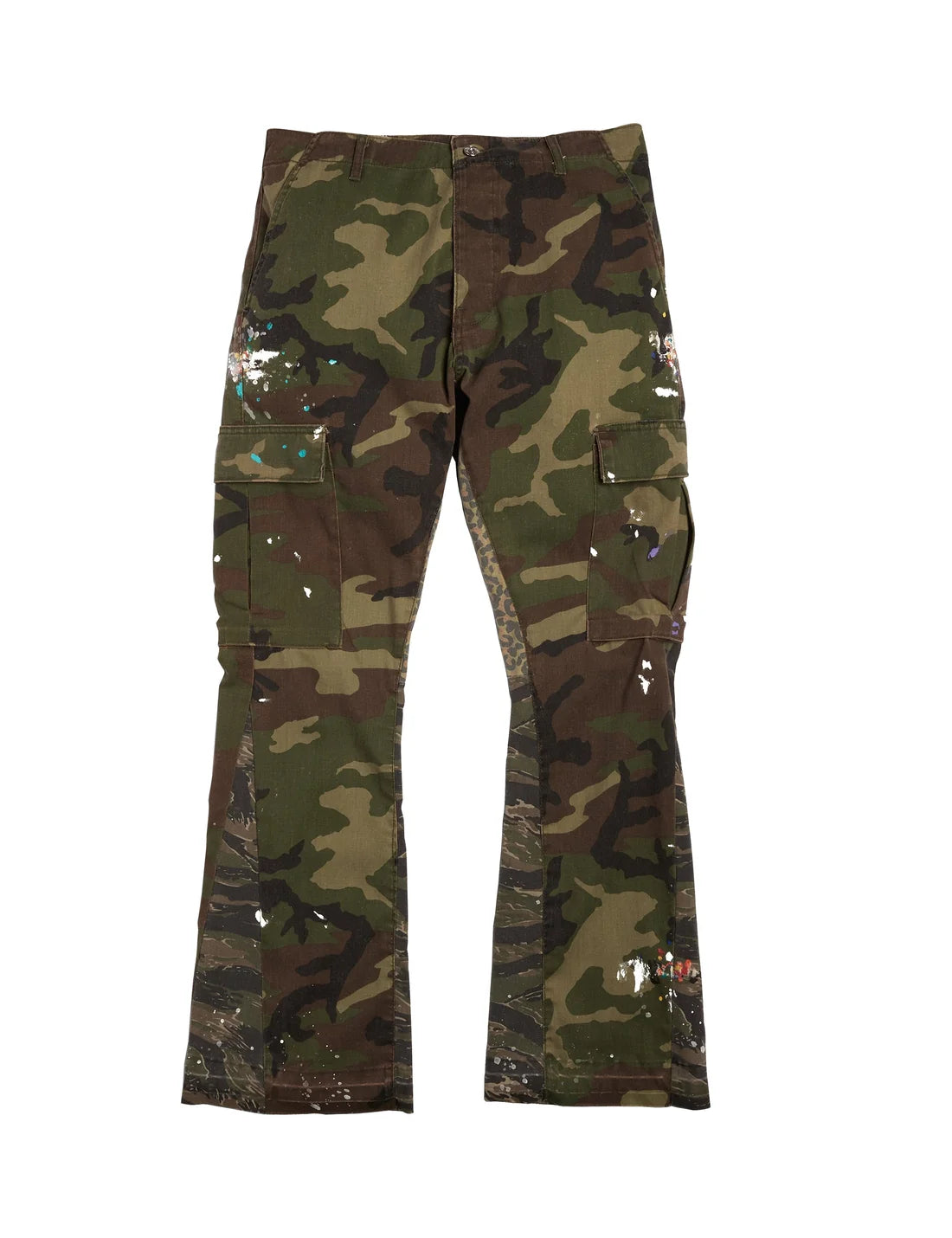 Undeveloped Camo Split Flare Denim