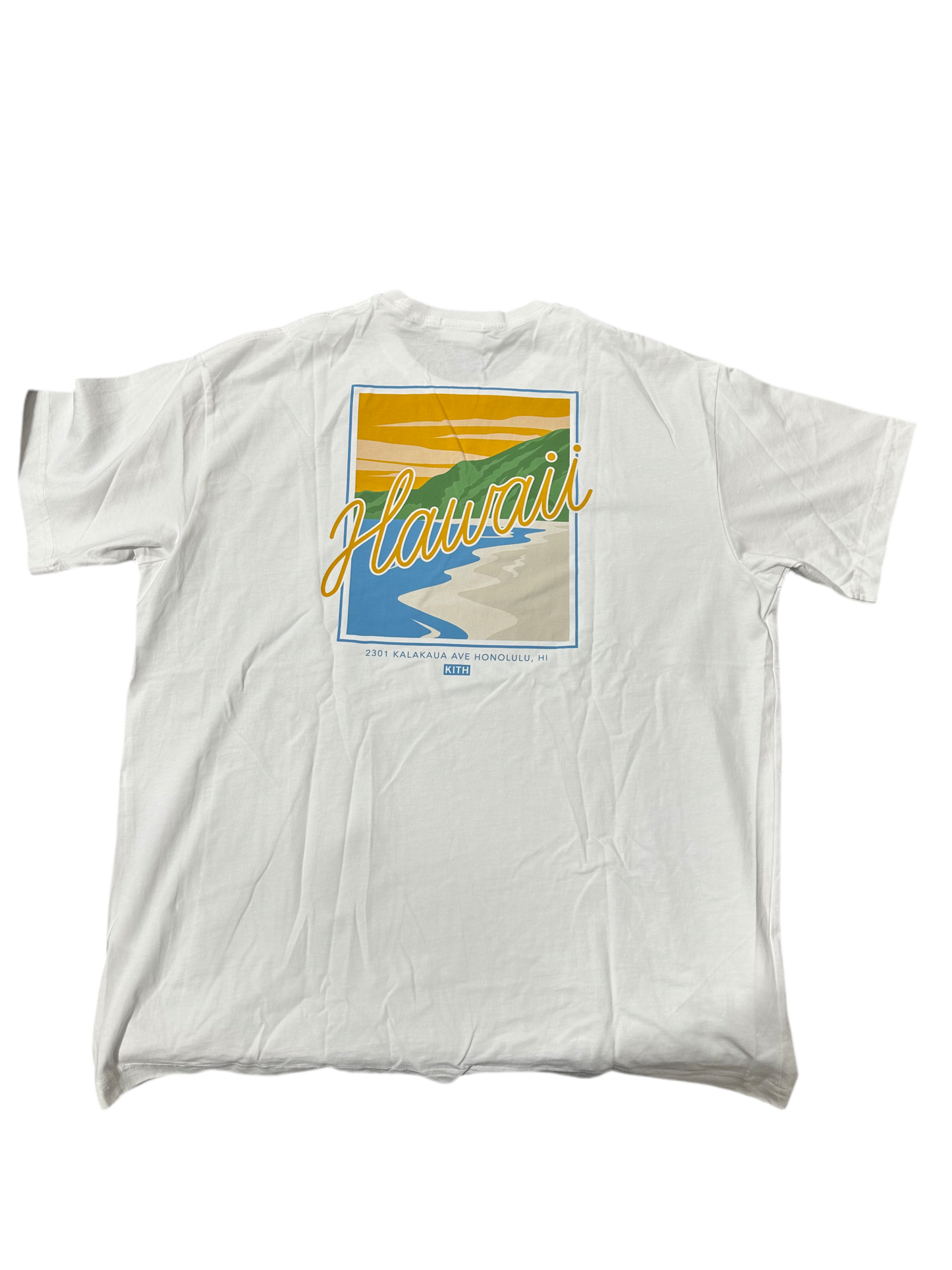 Kith Box Logo Hawaii White Tee