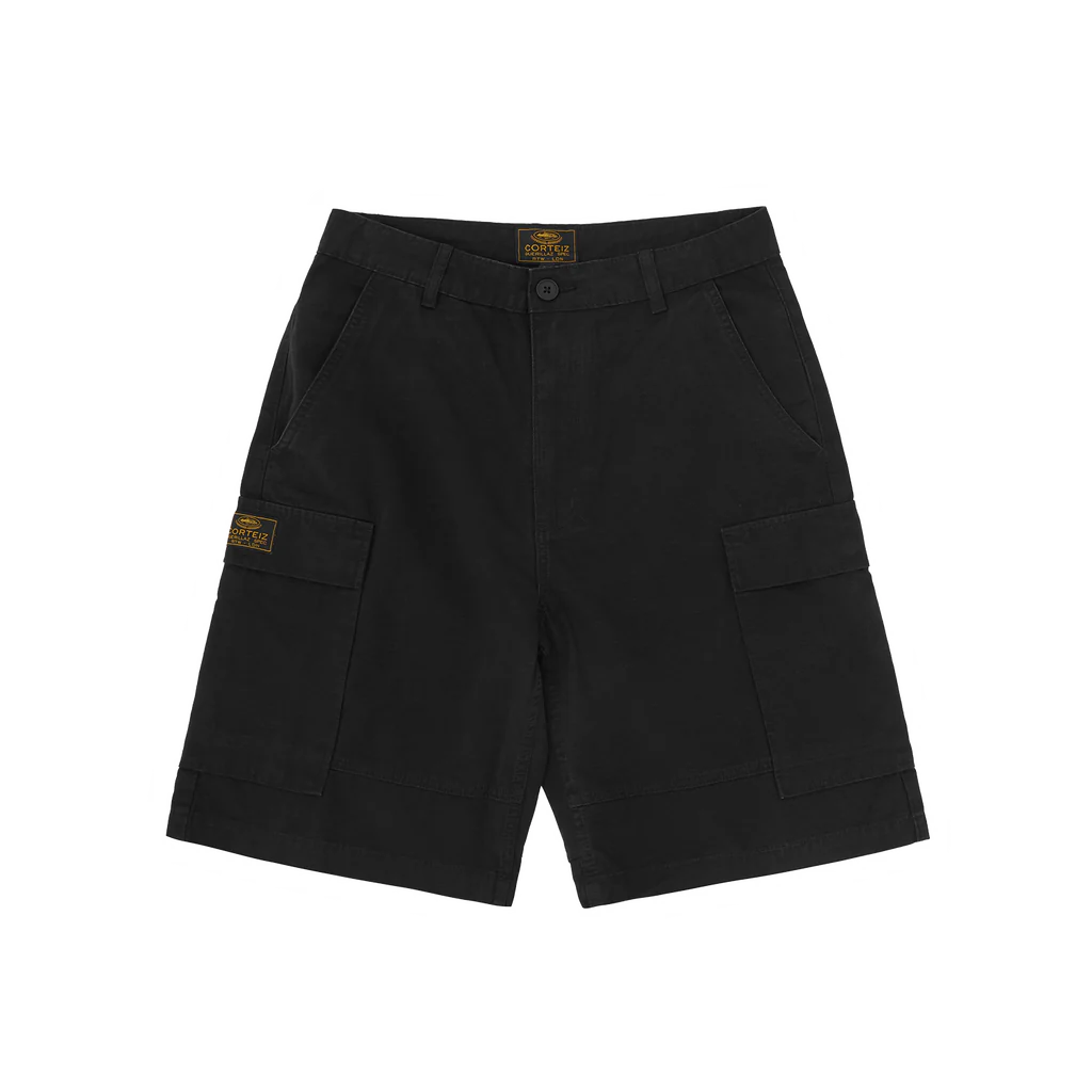 Corteiz Cargo Black Short