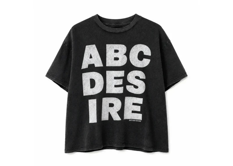 Bottega Desires ABC Black Tee
