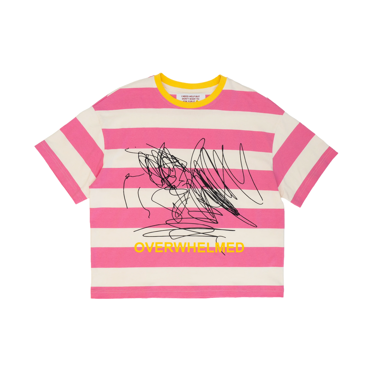 Lemons on Fire OV STRIPED TEE (PINK)