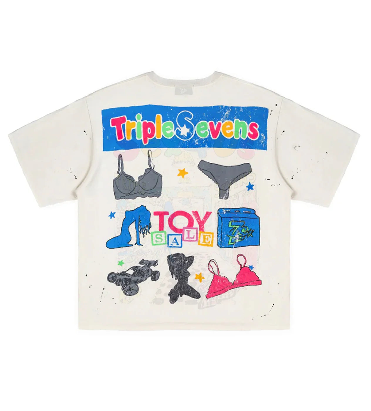 TRIPLE SEVENS SEX R US TEE CREAM