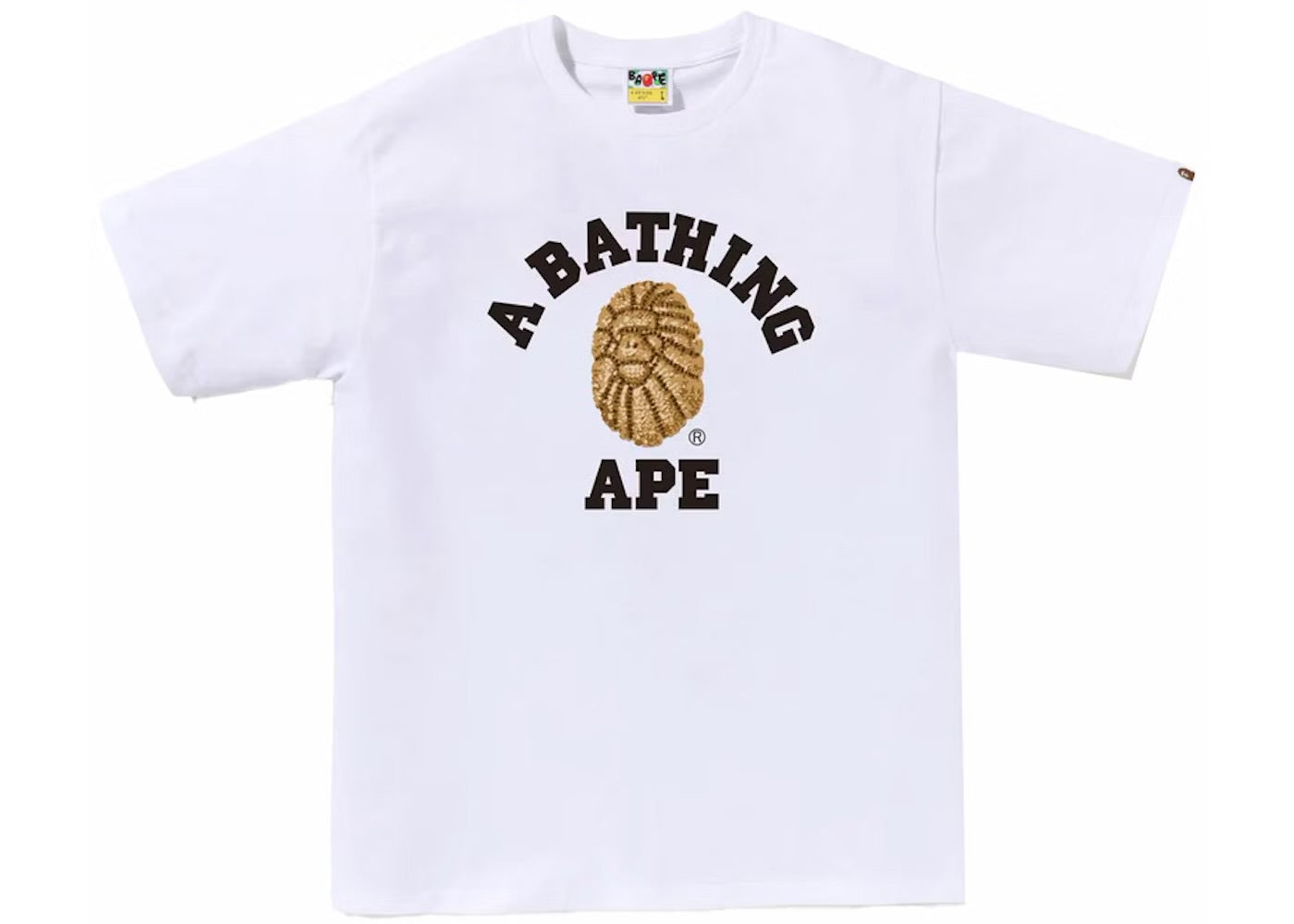Bape Jewels College Logo White Tee