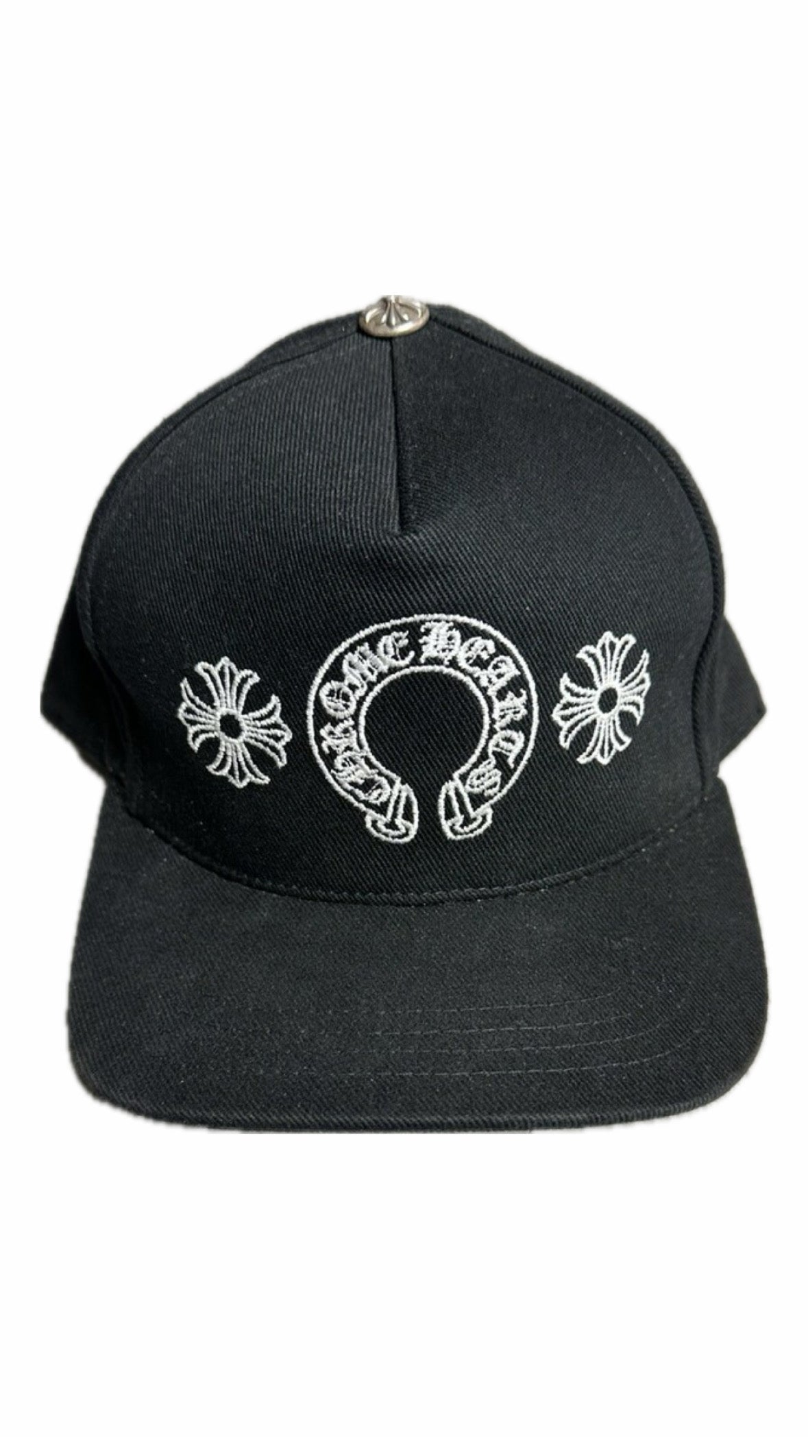 Chrome Hearts Horseshoe Denim Baseball Cap