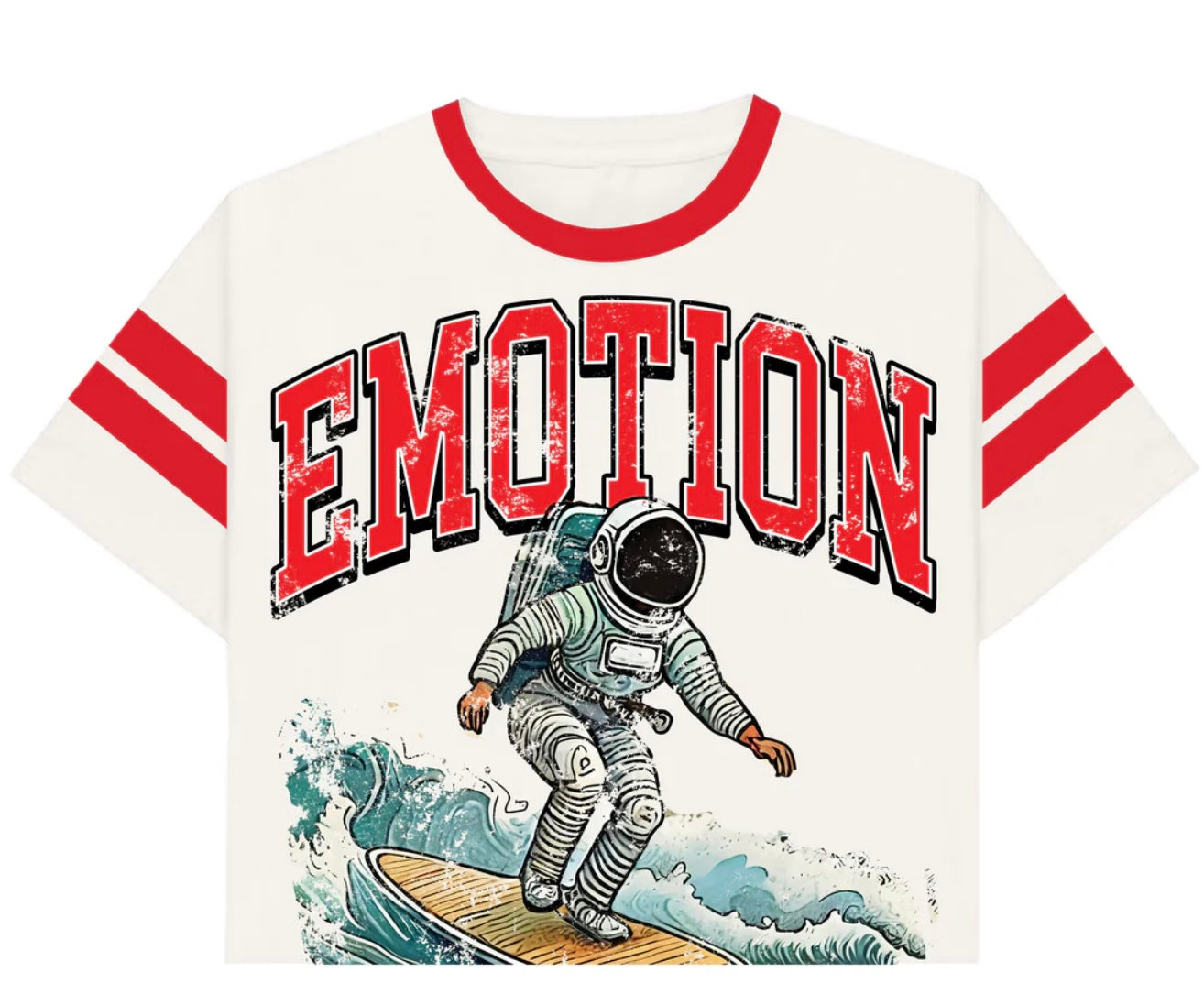 Mixed Emotion “Beach” Cropped Tee