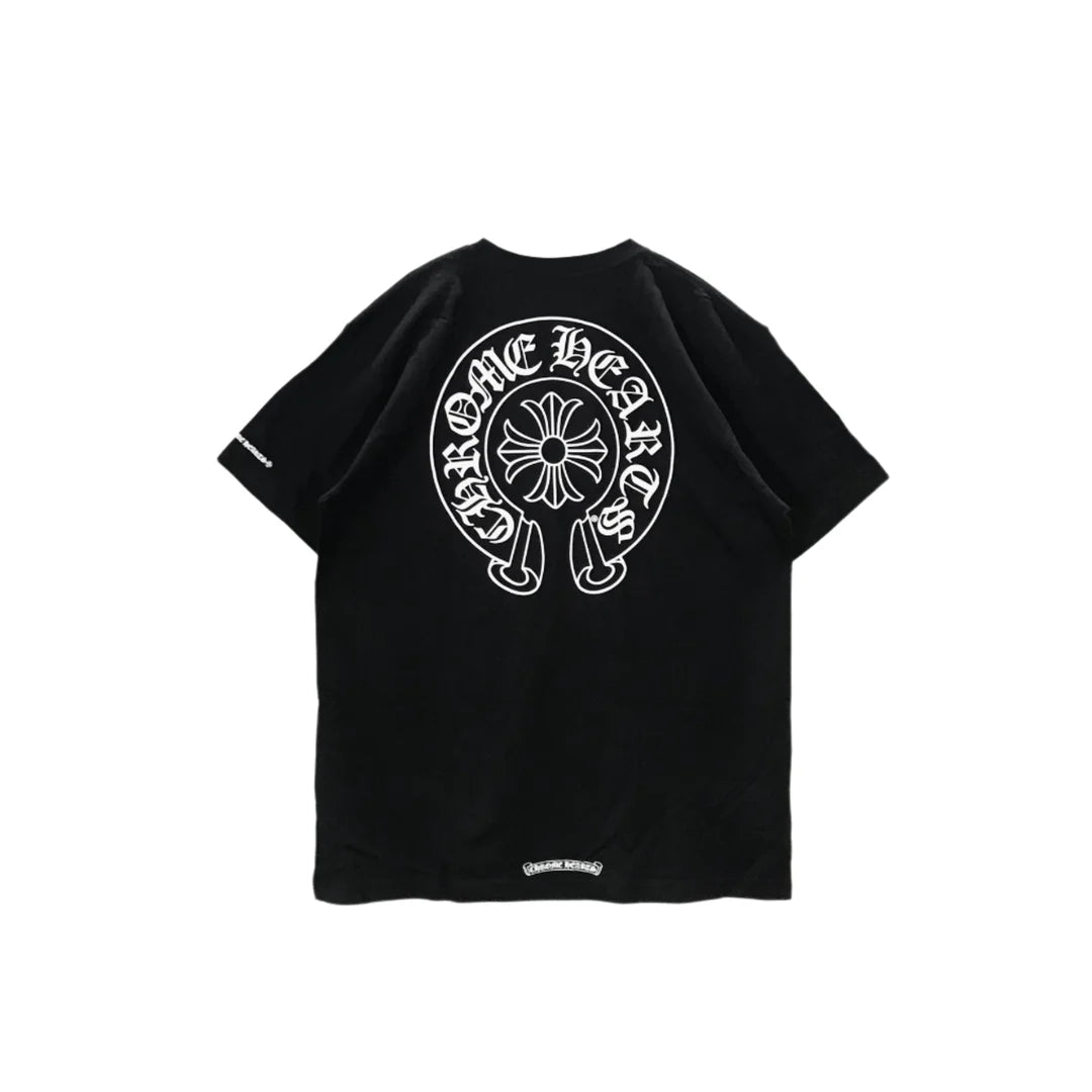 Chrome Hearts Classic Horseshoe Logo Short Sleeve T-shirt (USED)