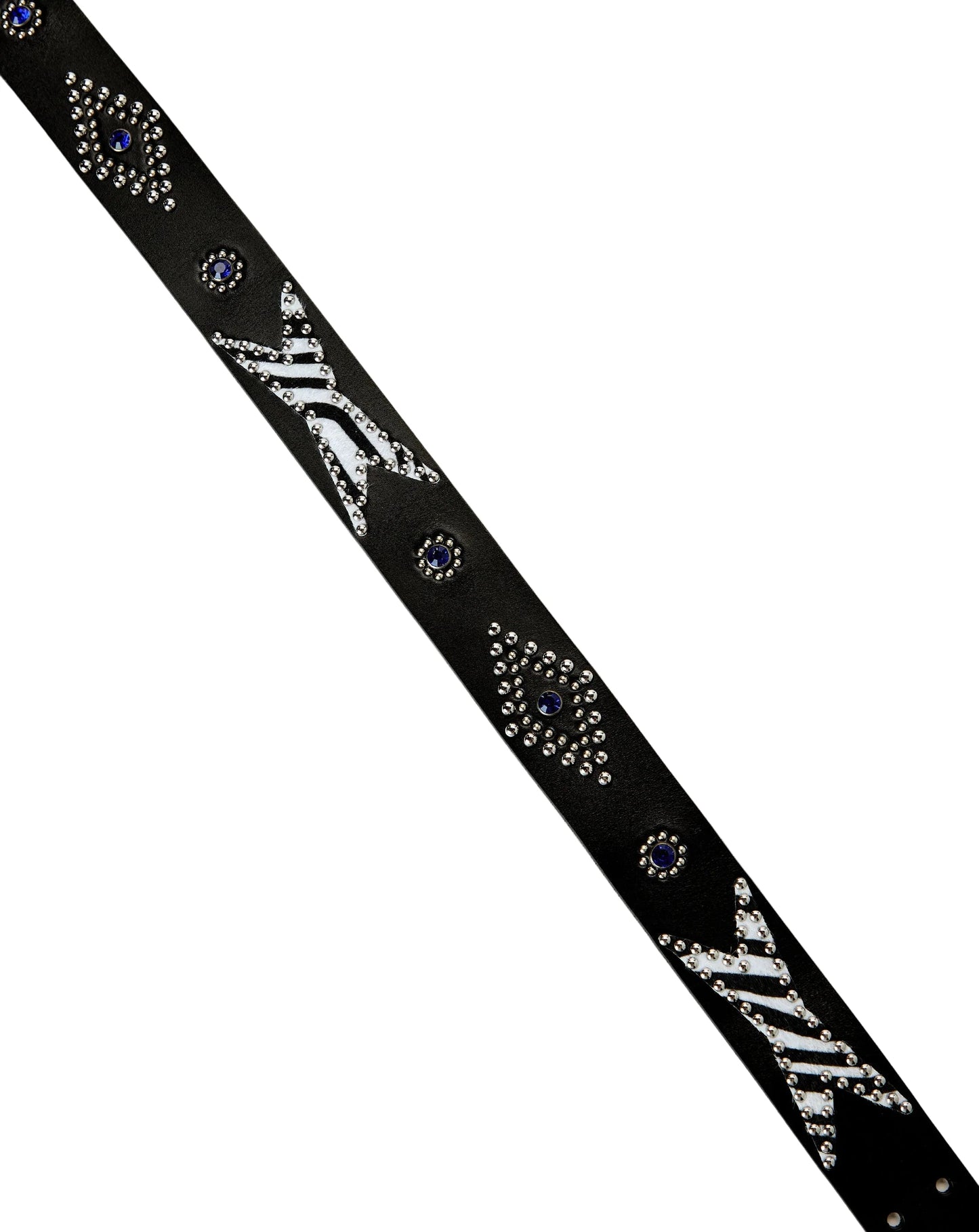 Xhibition Zebra Black Studded Belt