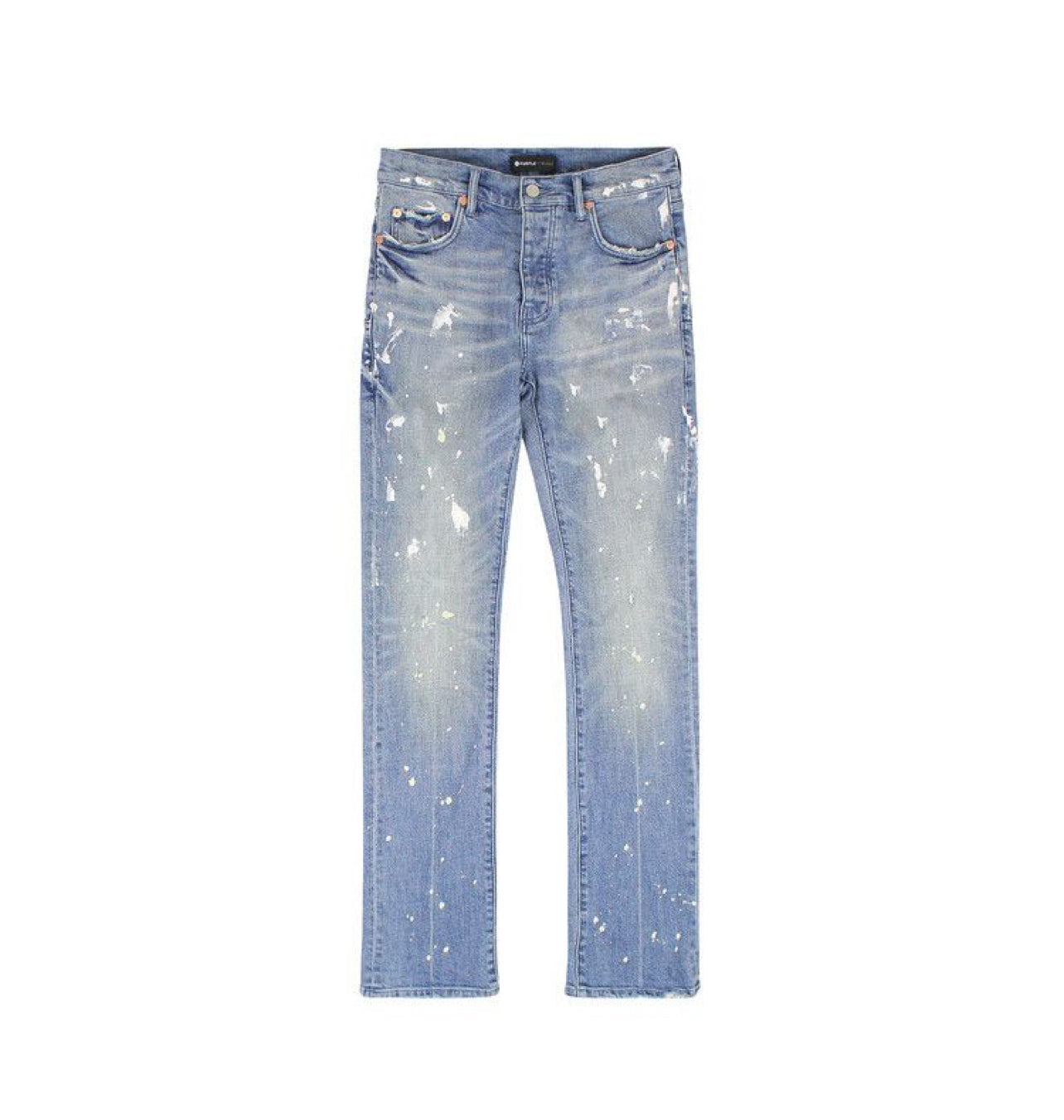 Purple Brand White Paint Jeans P004