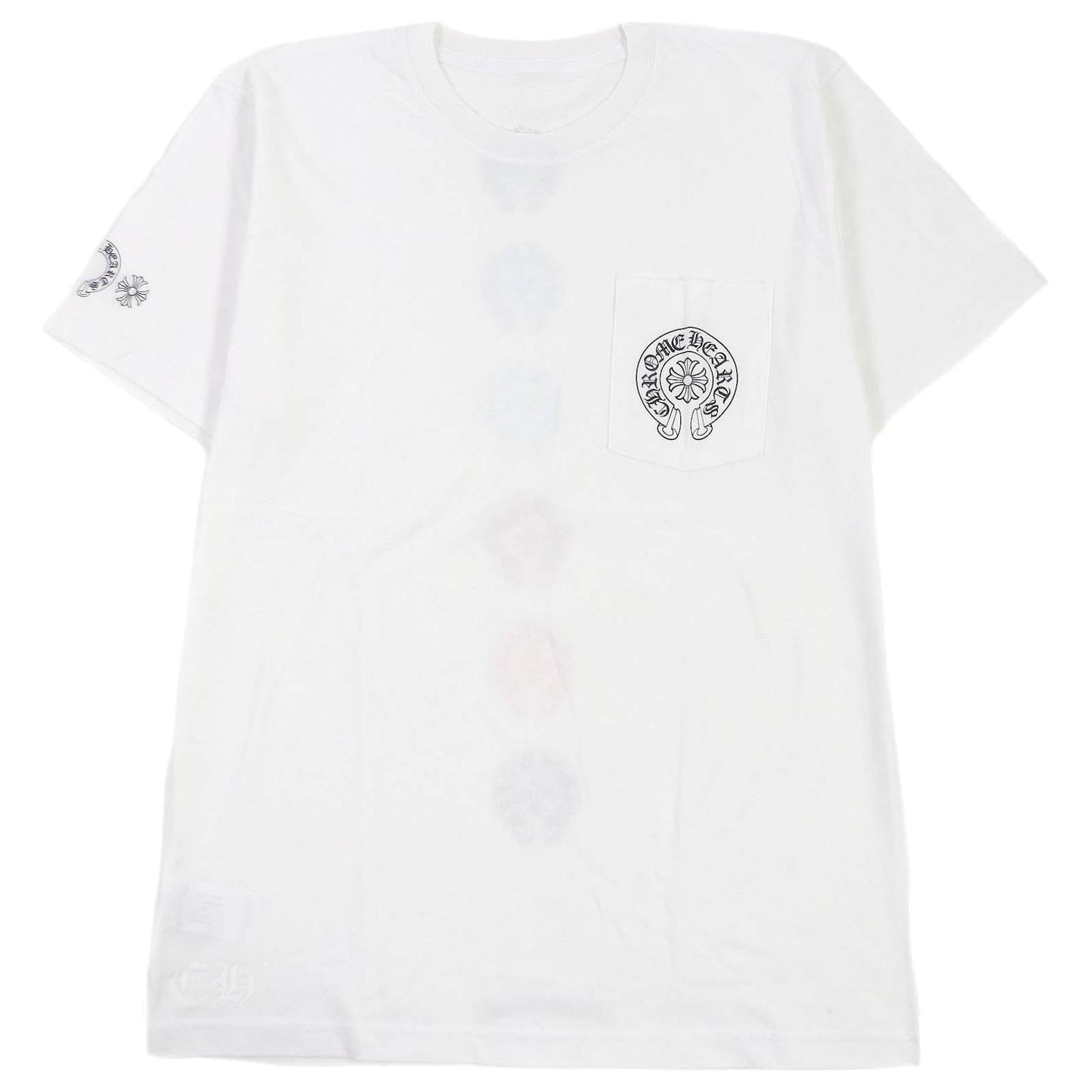 Chrome Hearts Multi Color Horse Shoe White Tee (USED)