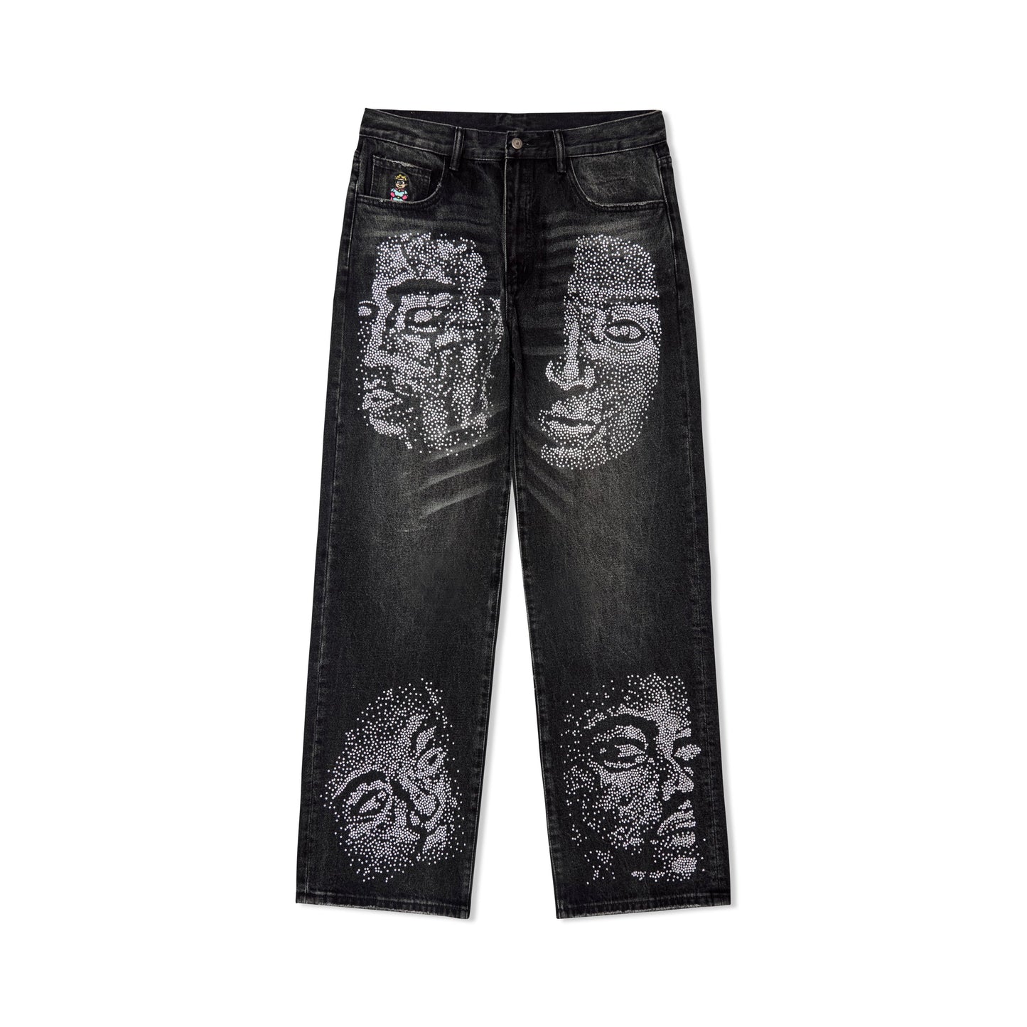 KidSuper Rhinestone Black Jeans