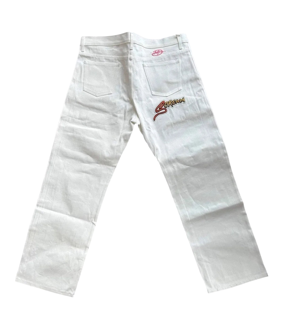 Matty Boy Anti Promo White Patched Jeans (USED)