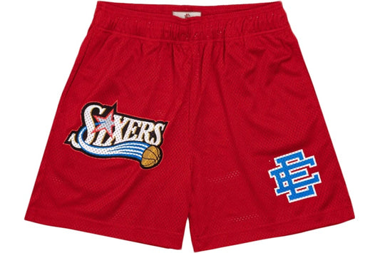 Eric Emanuel Sixers Red Shorts