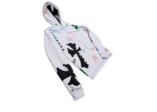 Chrome Hearts Stencil White Hoodie (USED)
