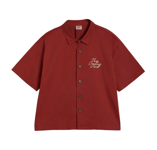 AZVA RED BUTTON UP