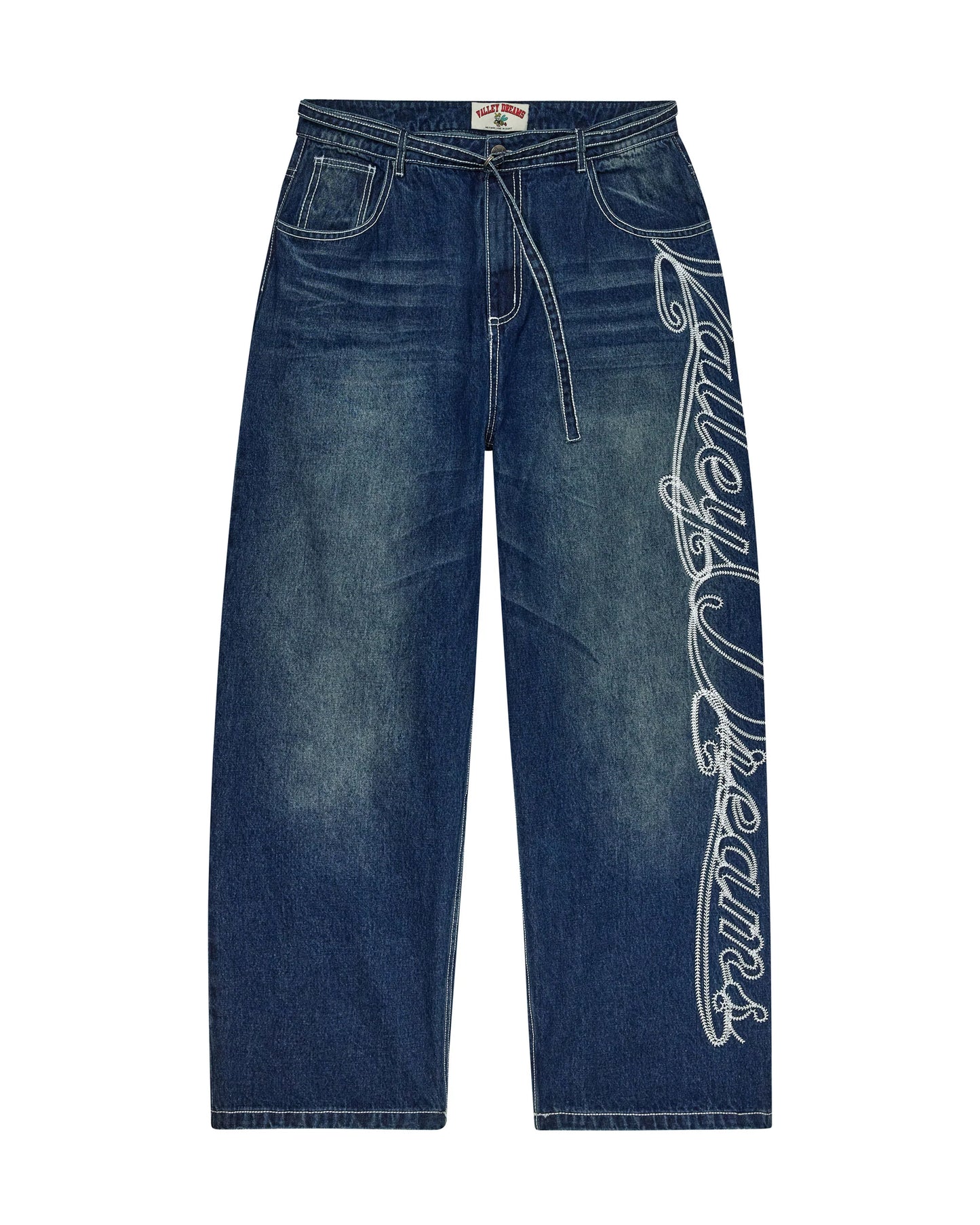 Vale Big Stitch Blue Denim